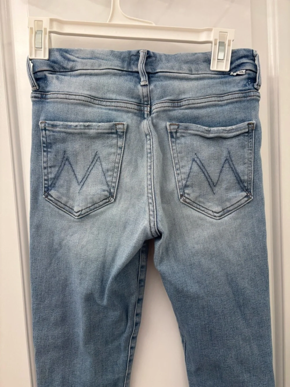 MOTHER High Waisted Looker ankle fray Jean in au revoir - Picture 6 of 11